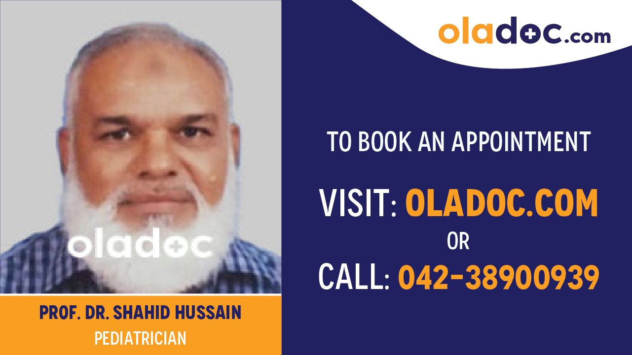 Book appointment with Dr.Shahid Hussain-best Pediatrician in Karachi